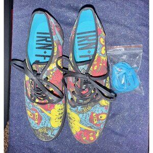 New Rare IRON FIST Winston Monsters Ball Canvas Sneakers Men’s US 9.5 Xtra Laces